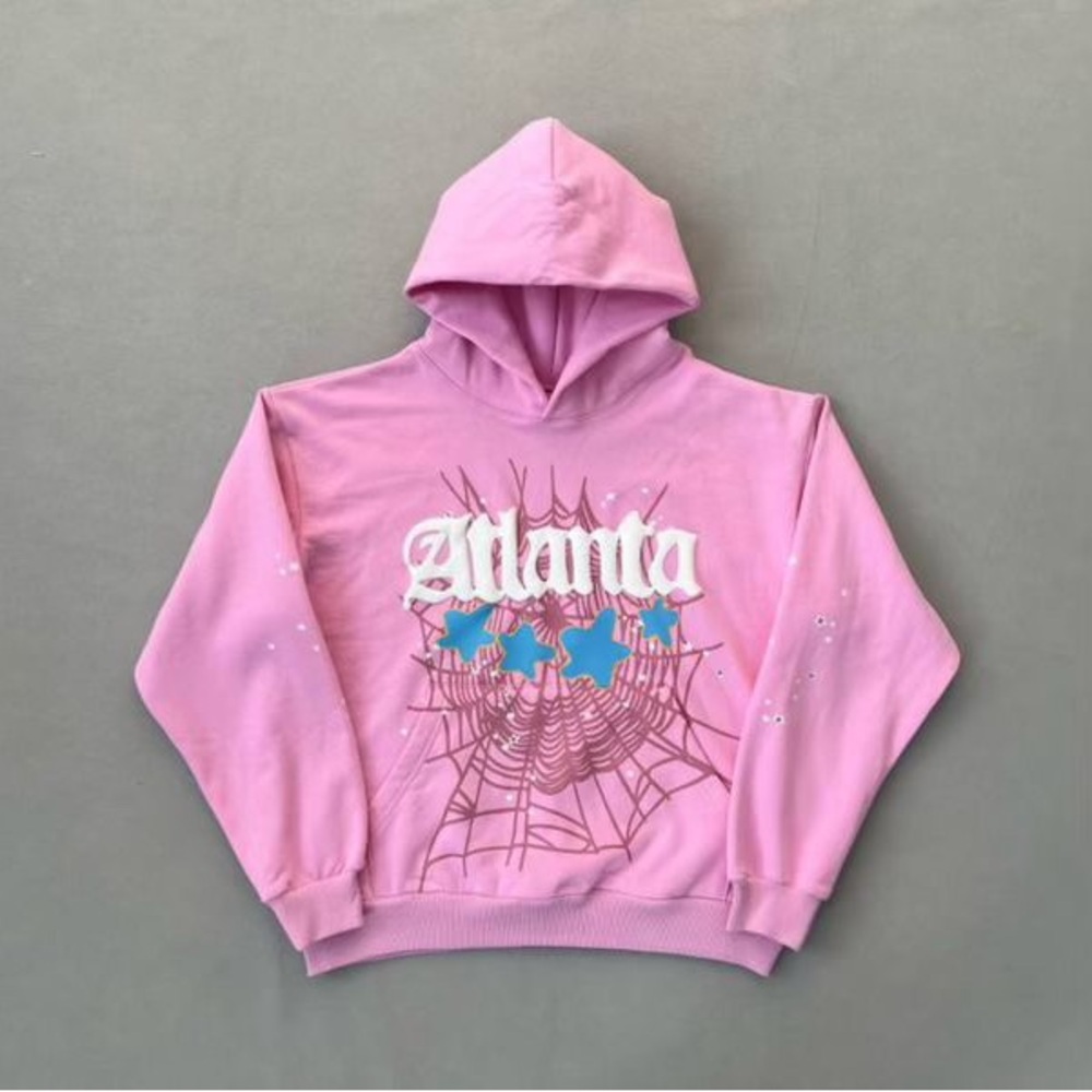 Pink Hoodie with Graphic Design
